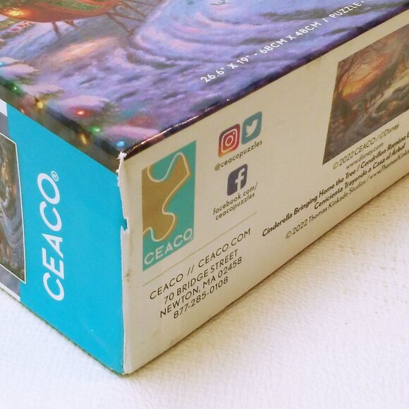 Thomas Kinkade Studios Disney Cinderella Bringing Tree Puzzle Sealed New NIP - Picture 11 of 11